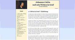 Desktop Screenshot of calvin-in-genf.de