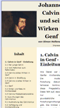 Mobile Screenshot of calvin-in-genf.de